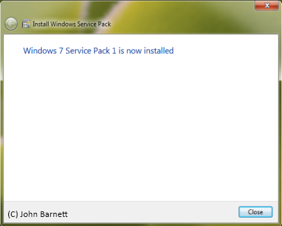 how to install windows 7 service pack 1