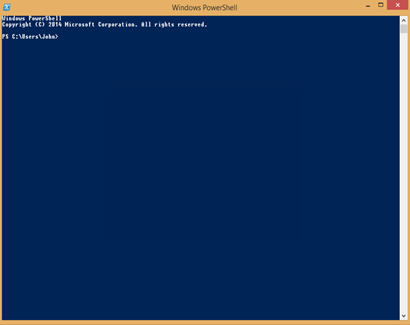 replace command prompt with windows powershell