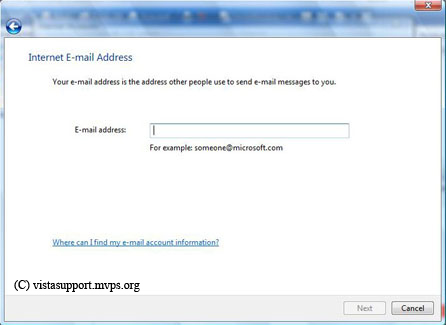 Internet E-Mail Window