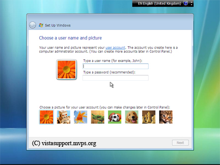 Windows Vista User Pics