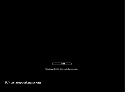 Windows Vista Boot Stuck On Black Screen