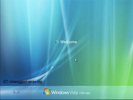 Windows Vista Welcome screen