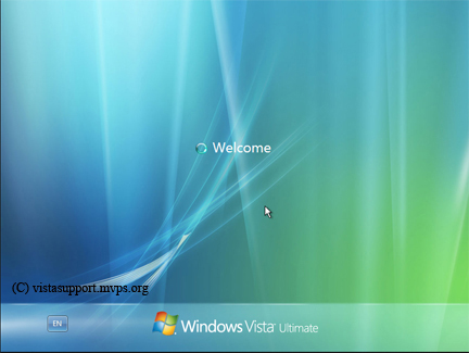 Windows Vista welcome screen